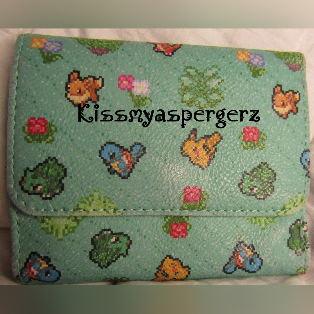 *Hard To Find* Loungefly 8-bit Pokémon mini backpack and matching wallet- GUC! - Picture 8 of 10